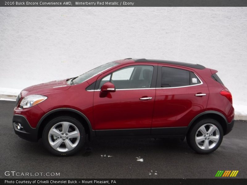 Winterberry Red Metallic / Ebony 2016 Buick Encore Convenience AWD