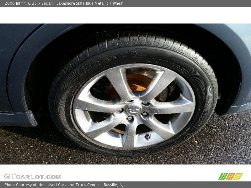 Lakeshore Slate Blue Metallic / Wheat 2006 Infiniti G 35 x Sedan