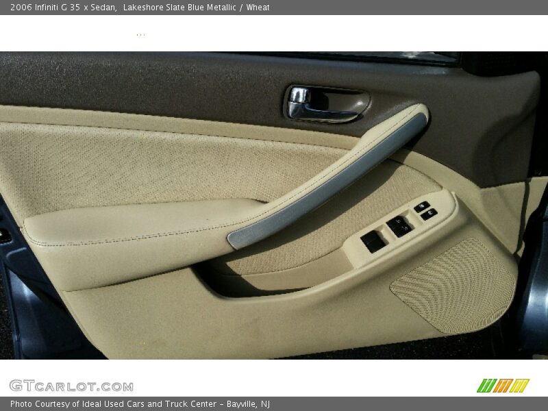 Lakeshore Slate Blue Metallic / Wheat 2006 Infiniti G 35 x Sedan