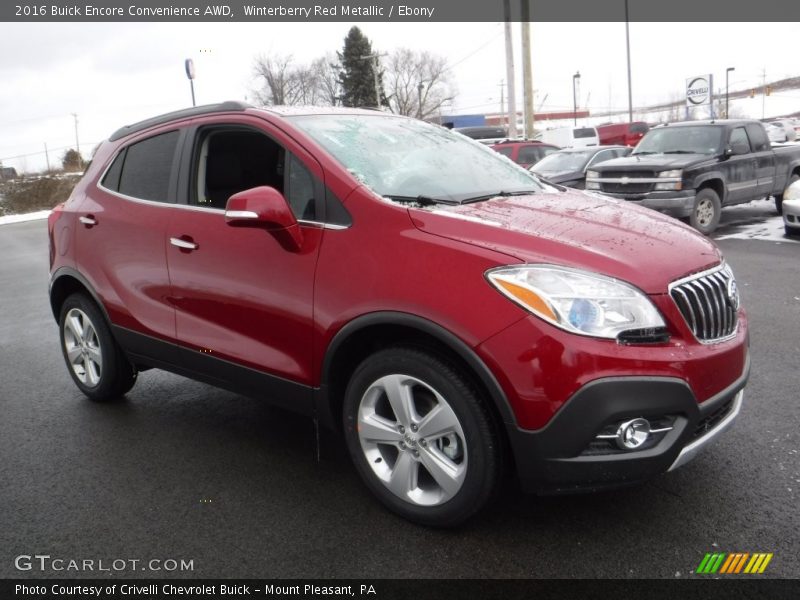 Winterberry Red Metallic / Ebony 2016 Buick Encore Convenience AWD