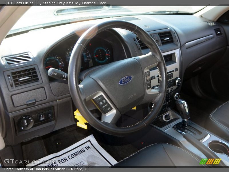 Sterling Grey Metallic / Charcoal Black 2010 Ford Fusion SEL