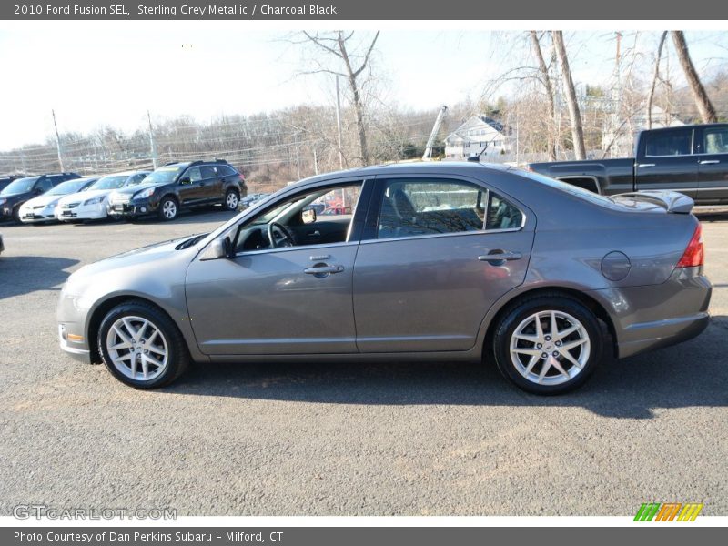 Sterling Grey Metallic / Charcoal Black 2010 Ford Fusion SEL