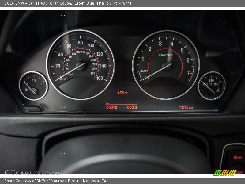  2016 4 Series 435i Gran Coupe 435i Gran Coupe Gauges