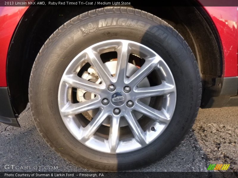 Ruby Red Tinted Tri-Coat / Medium Light Stone 2013 Lincoln MKX AWD