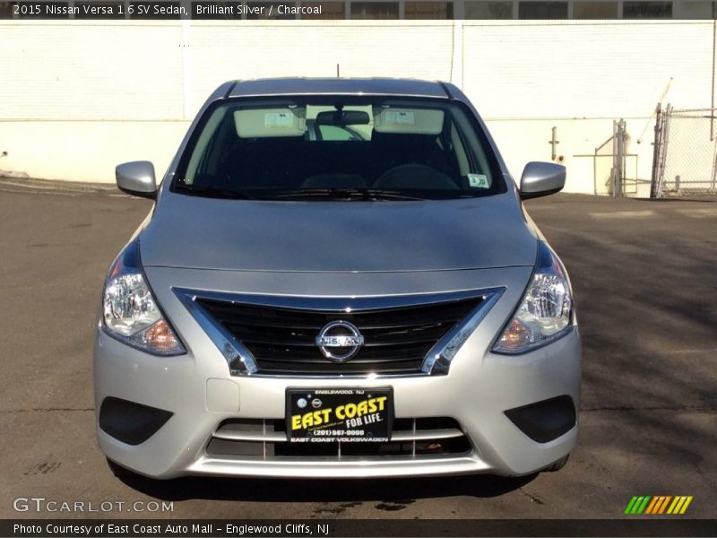 Brilliant Silver / Charcoal 2015 Nissan Versa 1.6 SV Sedan