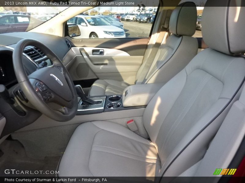 Ruby Red Tinted Tri-Coat / Medium Light Stone 2013 Lincoln MKX AWD