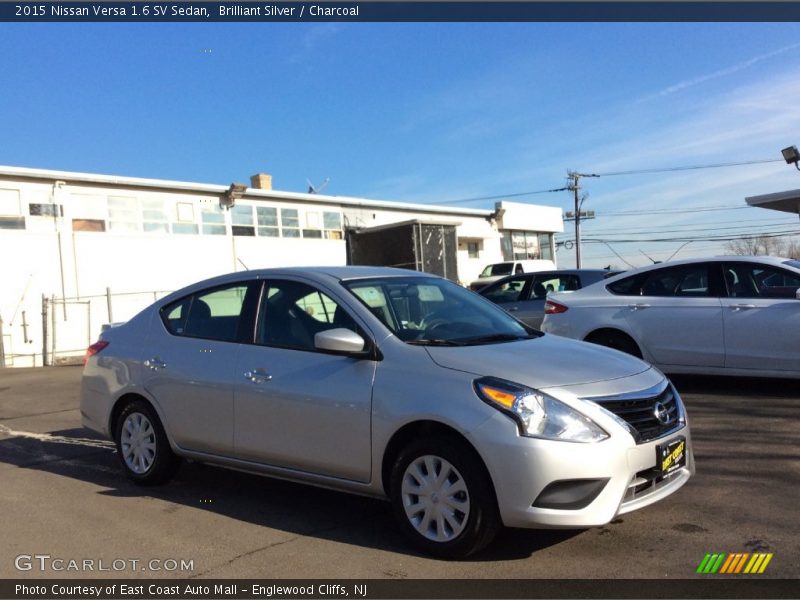 Brilliant Silver / Charcoal 2015 Nissan Versa 1.6 SV Sedan