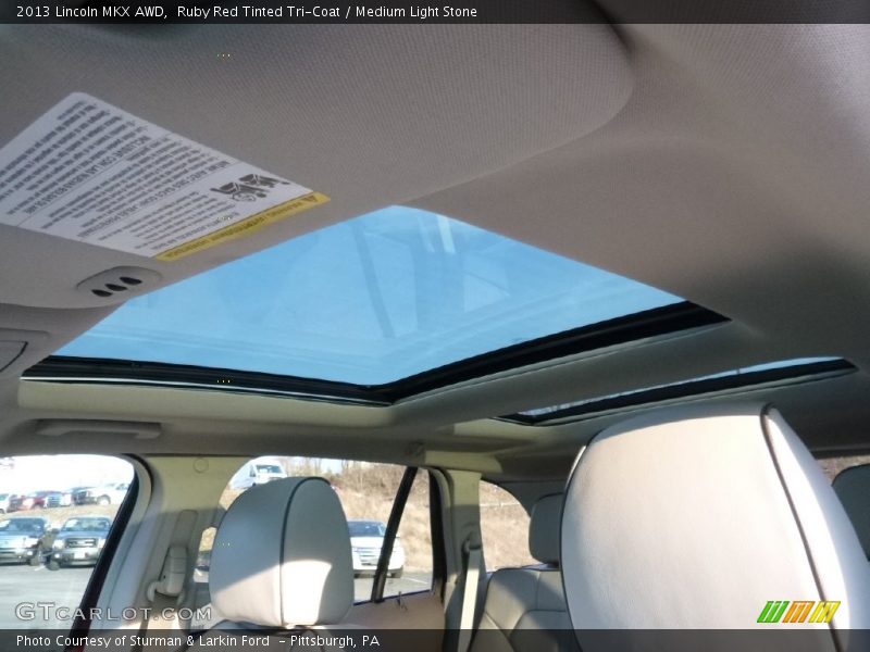Ruby Red Tinted Tri-Coat / Medium Light Stone 2013 Lincoln MKX AWD