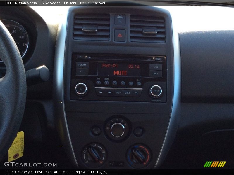 Brilliant Silver / Charcoal 2015 Nissan Versa 1.6 SV Sedan
