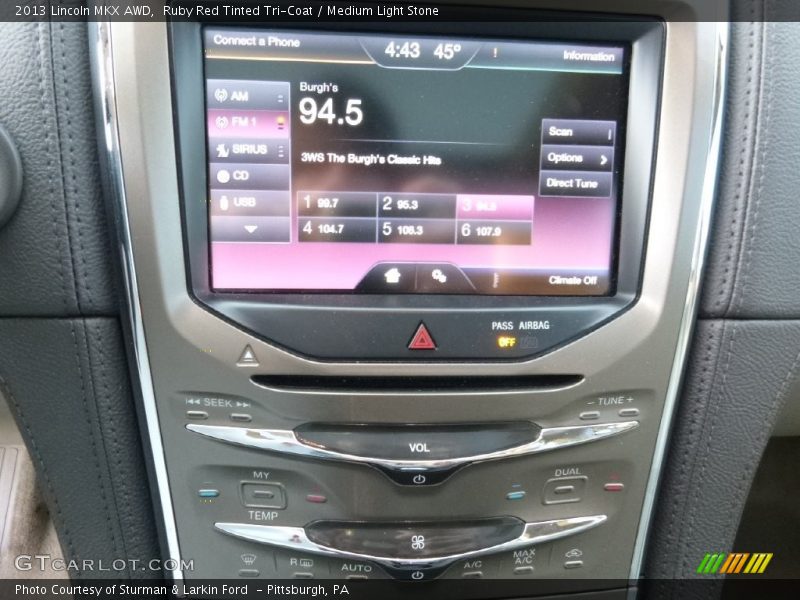 Ruby Red Tinted Tri-Coat / Medium Light Stone 2013 Lincoln MKX AWD