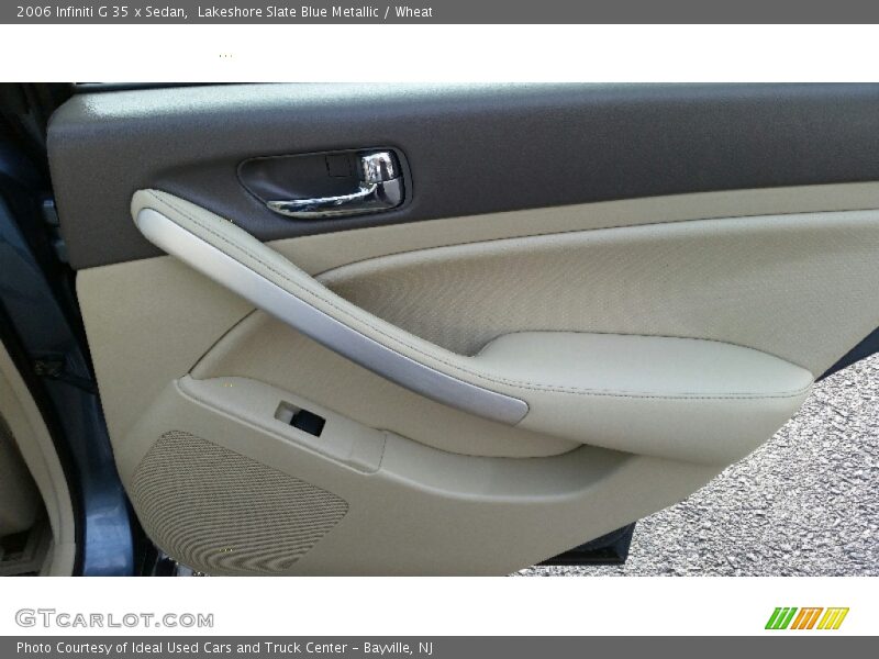 Lakeshore Slate Blue Metallic / Wheat 2006 Infiniti G 35 x Sedan
