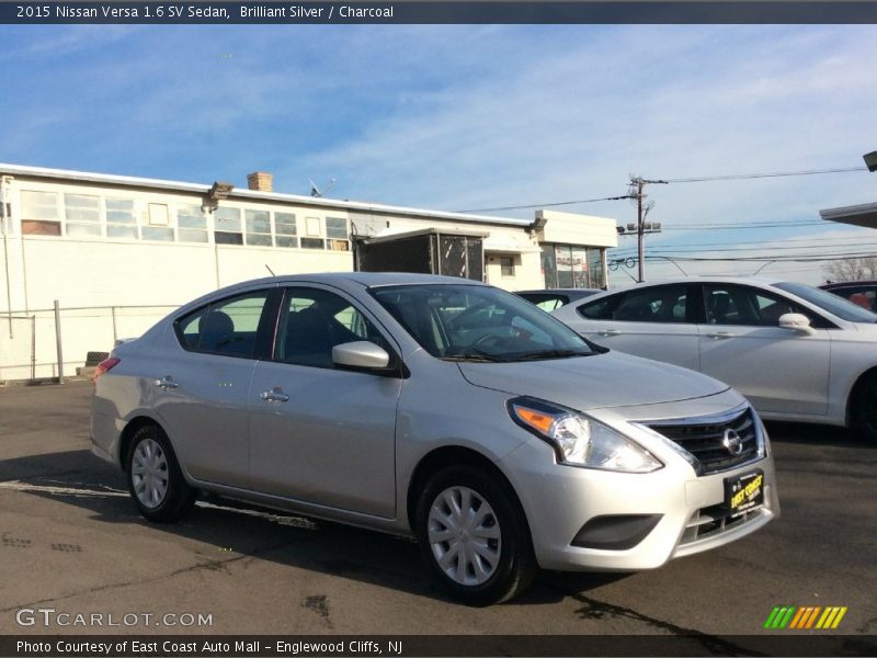 Brilliant Silver / Charcoal 2015 Nissan Versa 1.6 SV Sedan