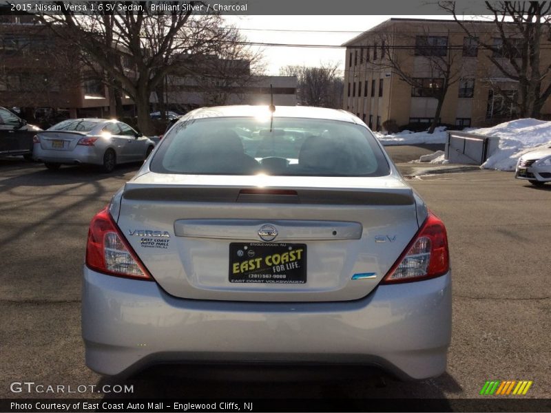 Brilliant Silver / Charcoal 2015 Nissan Versa 1.6 SV Sedan