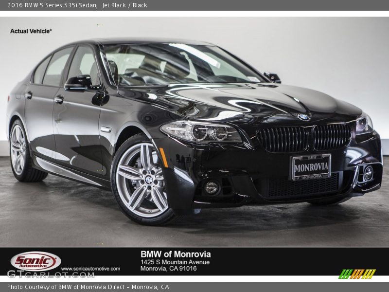 Jet Black / Black 2016 BMW 5 Series 535i Sedan