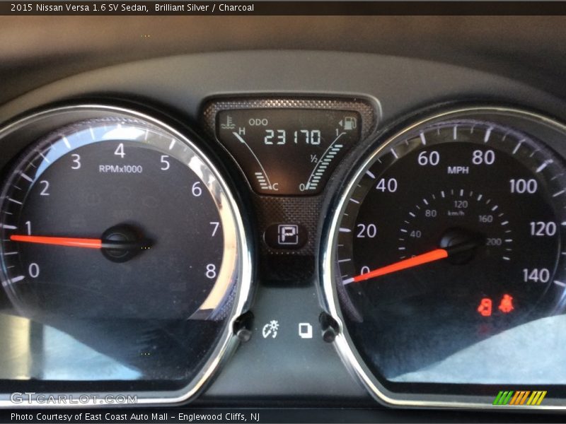 Brilliant Silver / Charcoal 2015 Nissan Versa 1.6 SV Sedan