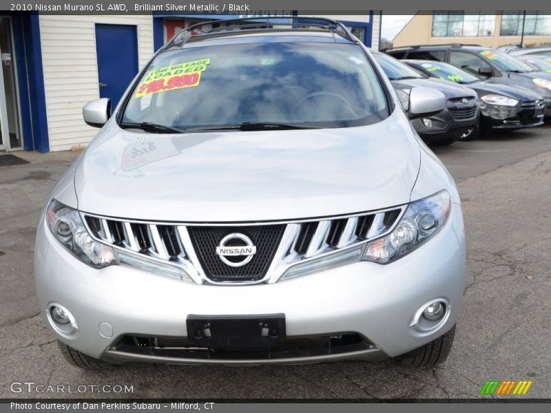 Brilliant Silver Metallic / Black 2010 Nissan Murano SL AWD