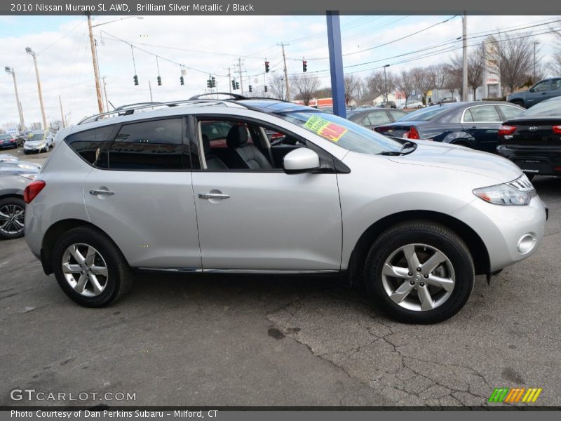 Brilliant Silver Metallic / Black 2010 Nissan Murano SL AWD