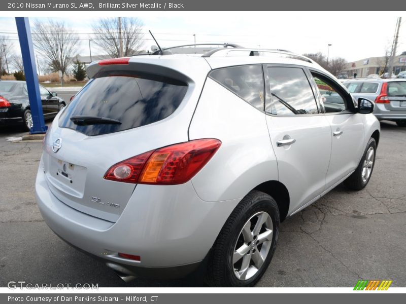 Brilliant Silver Metallic / Black 2010 Nissan Murano SL AWD