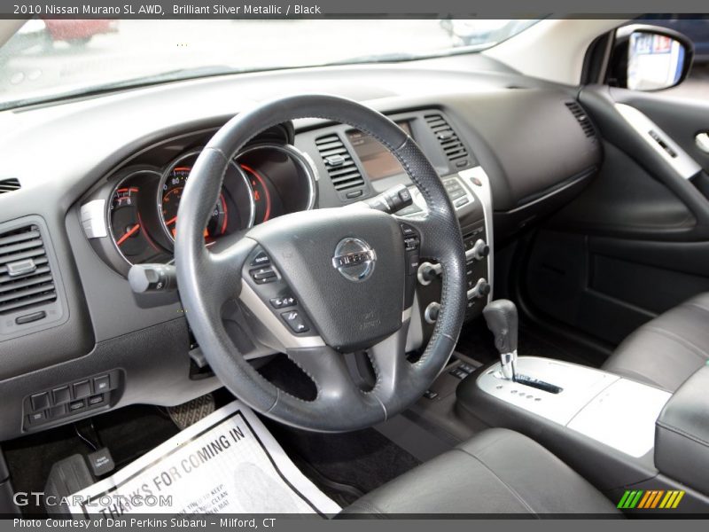 Brilliant Silver Metallic / Black 2010 Nissan Murano SL AWD