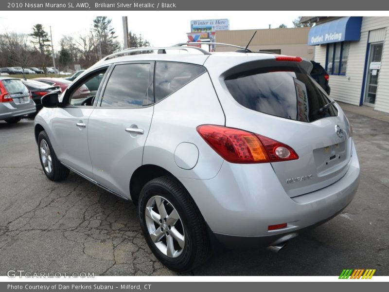 Brilliant Silver Metallic / Black 2010 Nissan Murano SL AWD
