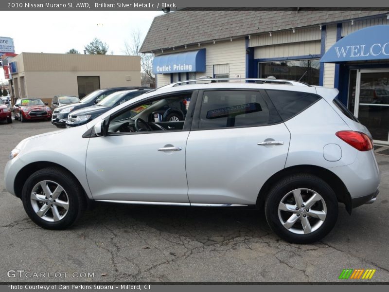 Brilliant Silver Metallic / Black 2010 Nissan Murano SL AWD