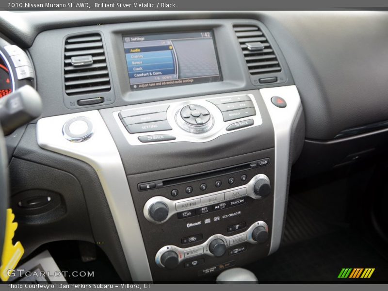 Brilliant Silver Metallic / Black 2010 Nissan Murano SL AWD
