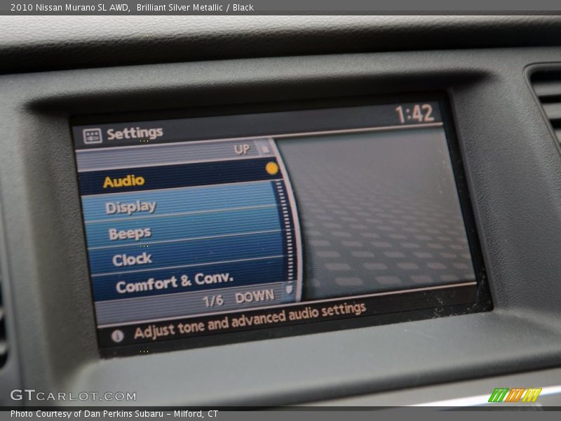 Brilliant Silver Metallic / Black 2010 Nissan Murano SL AWD
