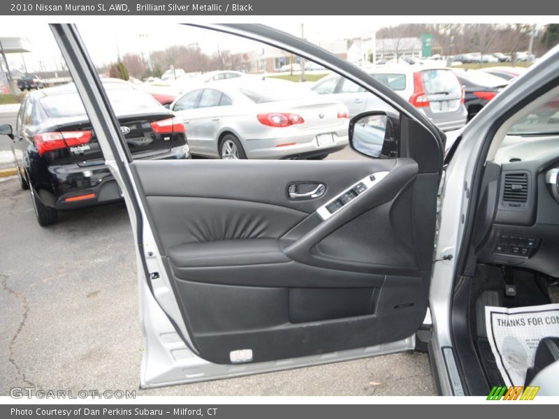Brilliant Silver Metallic / Black 2010 Nissan Murano SL AWD