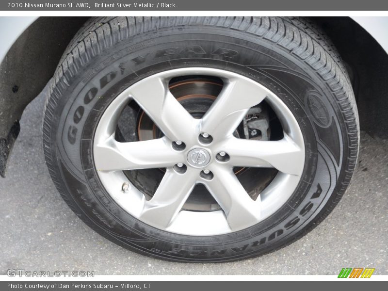 Brilliant Silver Metallic / Black 2010 Nissan Murano SL AWD