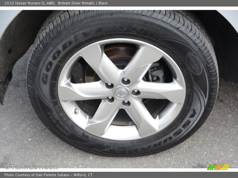 Brilliant Silver Metallic / Black 2010 Nissan Murano SL AWD