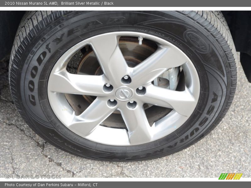 Brilliant Silver Metallic / Black 2010 Nissan Murano SL AWD