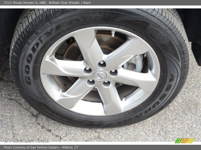 Brilliant Silver Metallic / Black 2010 Nissan Murano SL AWD