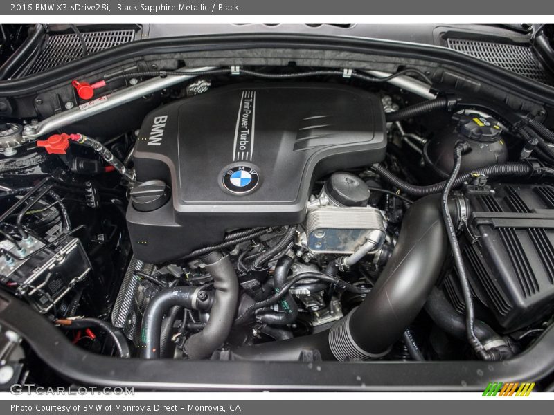  2016 X3 sDrive28i Engine - 2.0 Liter TwinPower Turbocharged DI DOHC 16-Valve VVT 4 Cylinder
