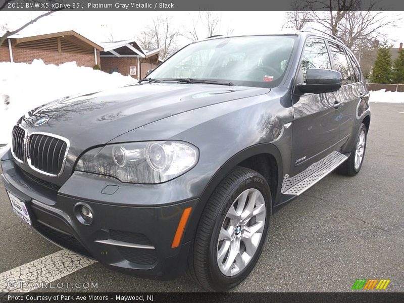 Platinum Gray Metallic / Black 2011 BMW X5 xDrive 35i