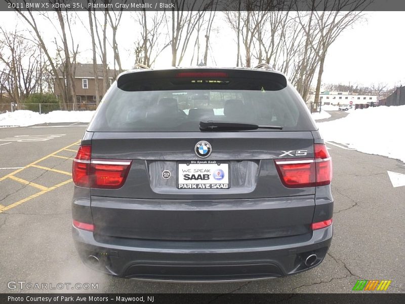 Platinum Gray Metallic / Black 2011 BMW X5 xDrive 35i