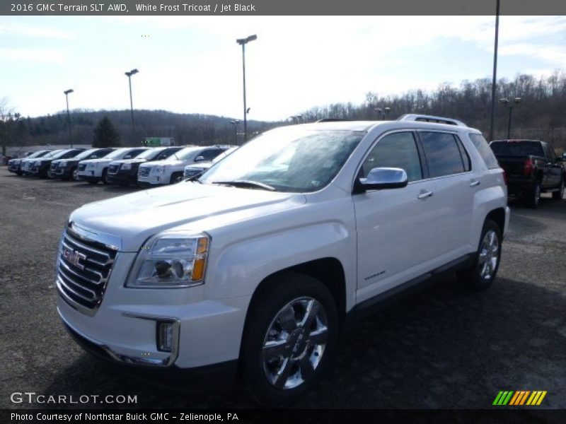 White Frost Tricoat / Jet Black 2016 GMC Terrain SLT AWD