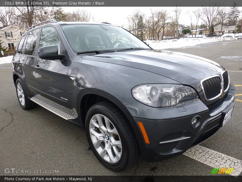 Platinum Gray Metallic / Black 2011 BMW X5 xDrive 35i