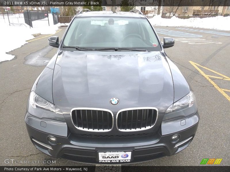 Platinum Gray Metallic / Black 2011 BMW X5 xDrive 35i