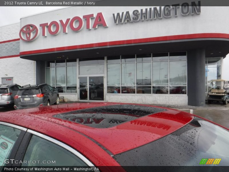Barcelona Red Metallic / Ivory 2012 Toyota Camry LE