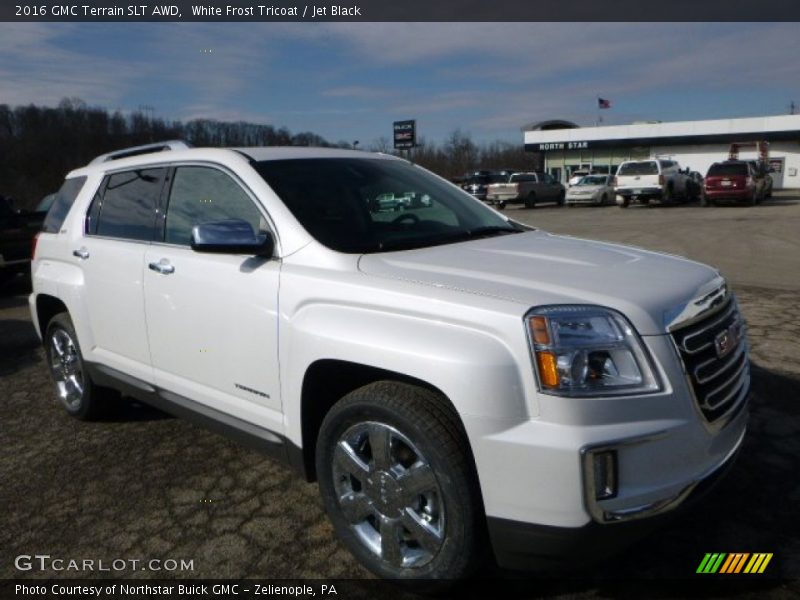White Frost Tricoat / Jet Black 2016 GMC Terrain SLT AWD