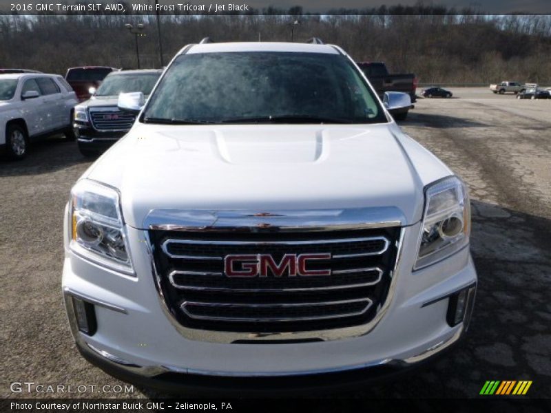 White Frost Tricoat / Jet Black 2016 GMC Terrain SLT AWD