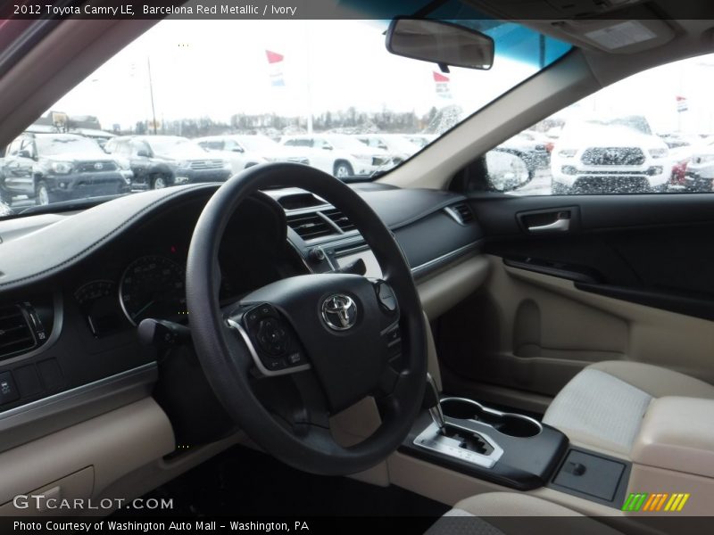 Barcelona Red Metallic / Ivory 2012 Toyota Camry LE