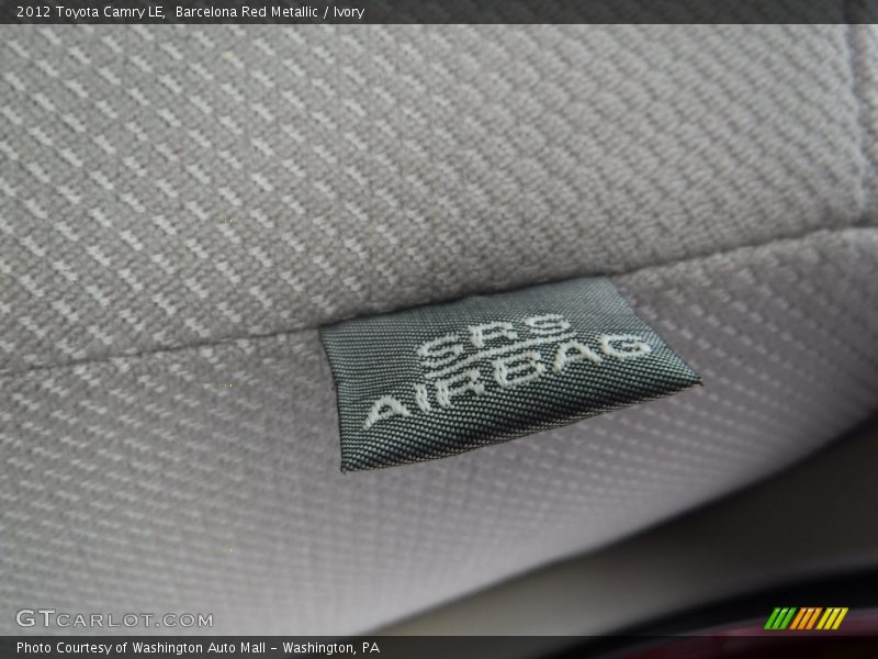Barcelona Red Metallic / Ivory 2012 Toyota Camry LE