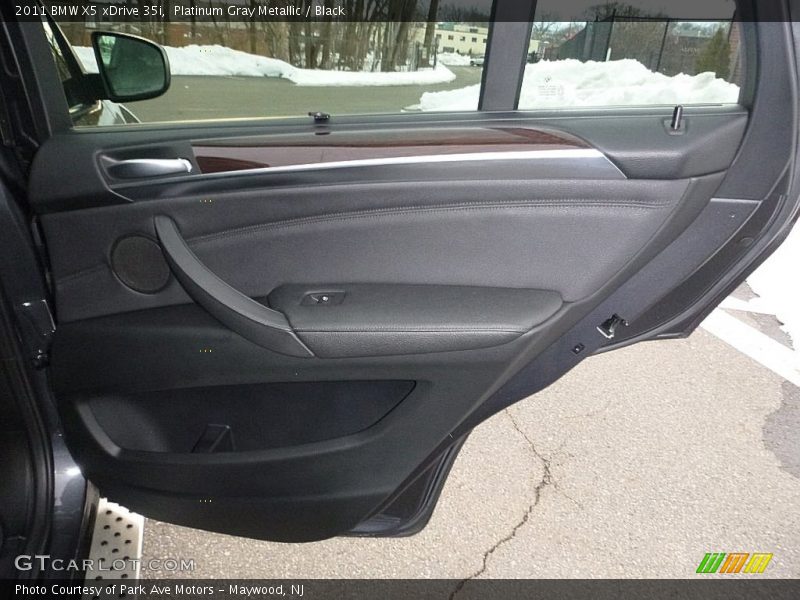 Platinum Gray Metallic / Black 2011 BMW X5 xDrive 35i
