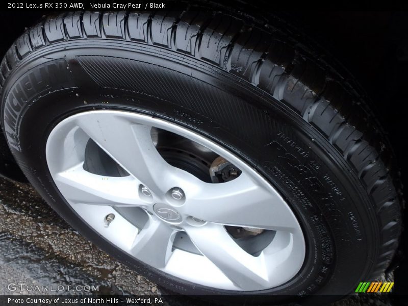 Nebula Gray Pearl / Black 2012 Lexus RX 350 AWD