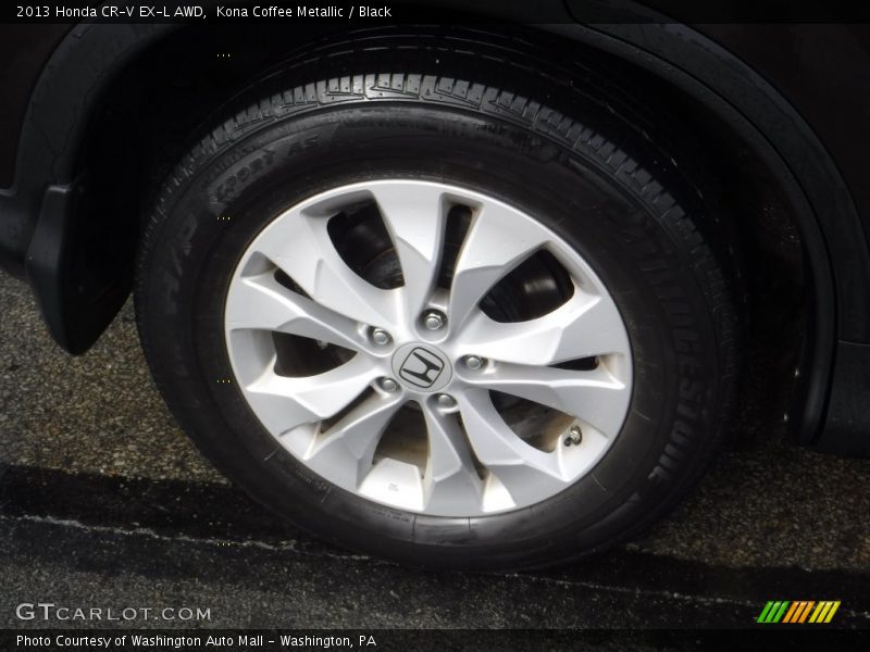Kona Coffee Metallic / Black 2013 Honda CR-V EX-L AWD