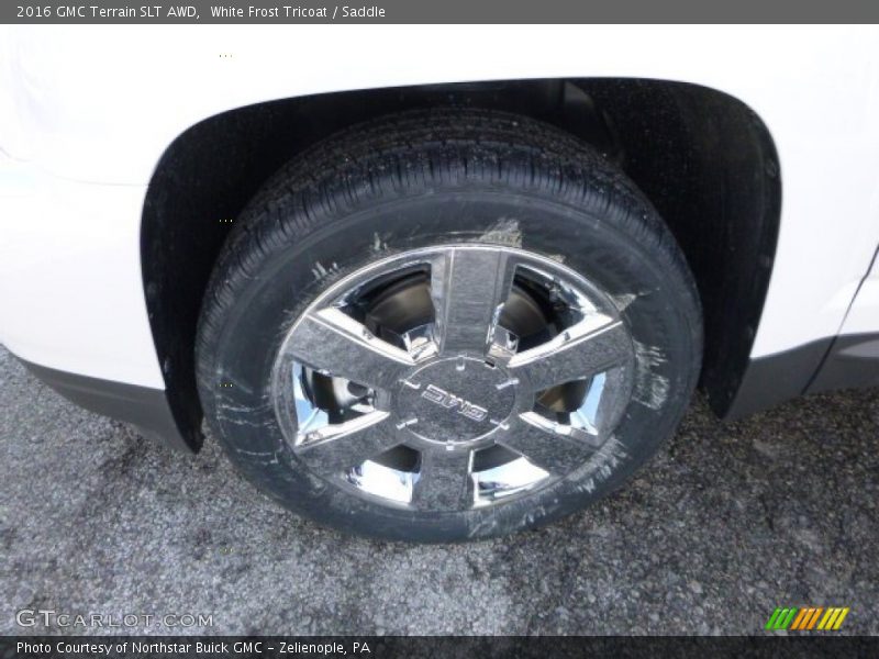 White Frost Tricoat / Saddle 2016 GMC Terrain SLT AWD