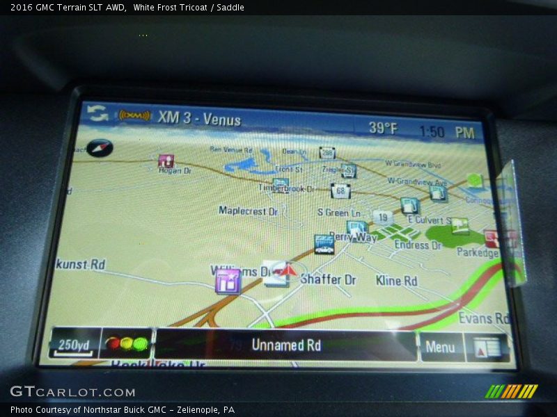 White Frost Tricoat / Saddle 2016 GMC Terrain SLT AWD