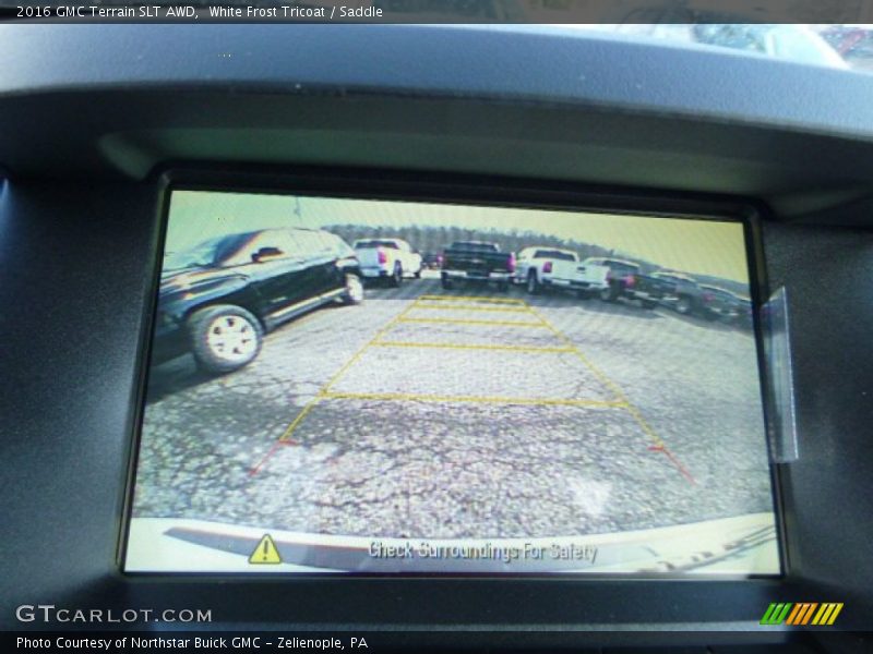 White Frost Tricoat / Saddle 2016 GMC Terrain SLT AWD