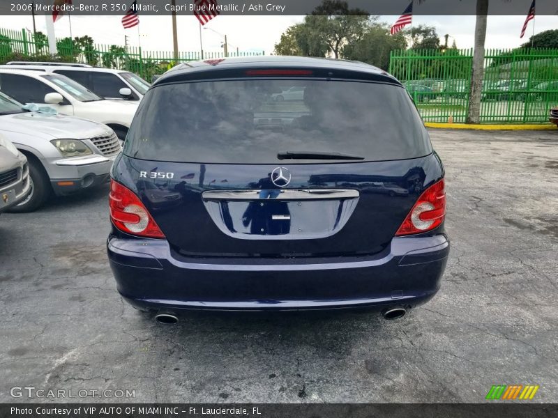 Capri Blue Metallic / Ash Grey 2006 Mercedes-Benz R 350 4Matic